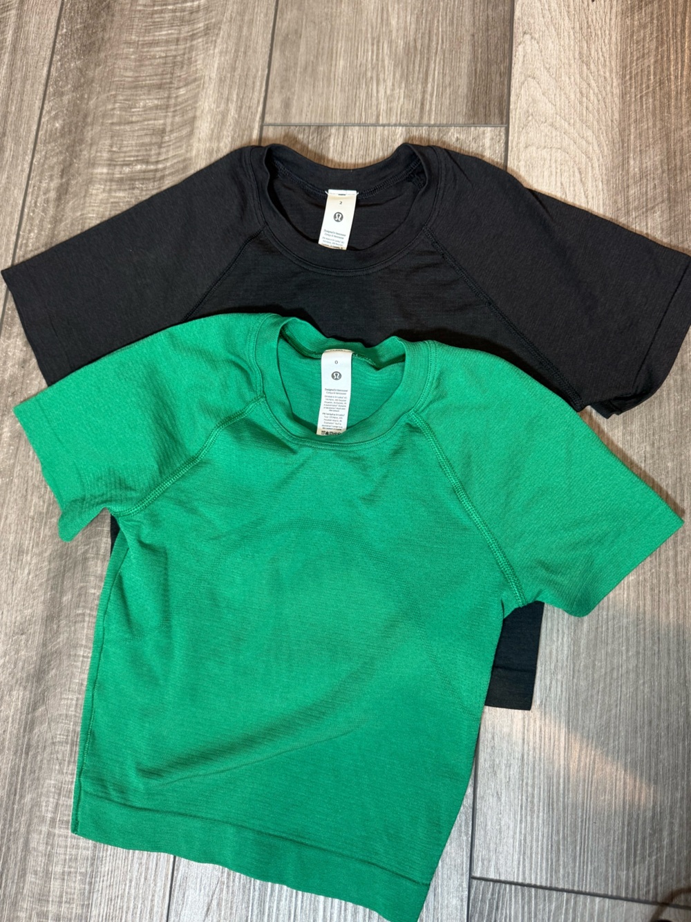 lululemon athletica Kids Short Sleeve Tees in Black & Green